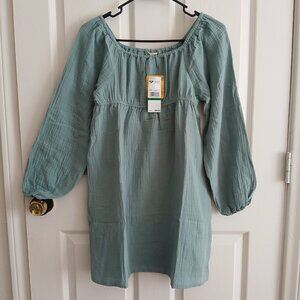BNWT Roxy Babydoll Long Sleeve Dress